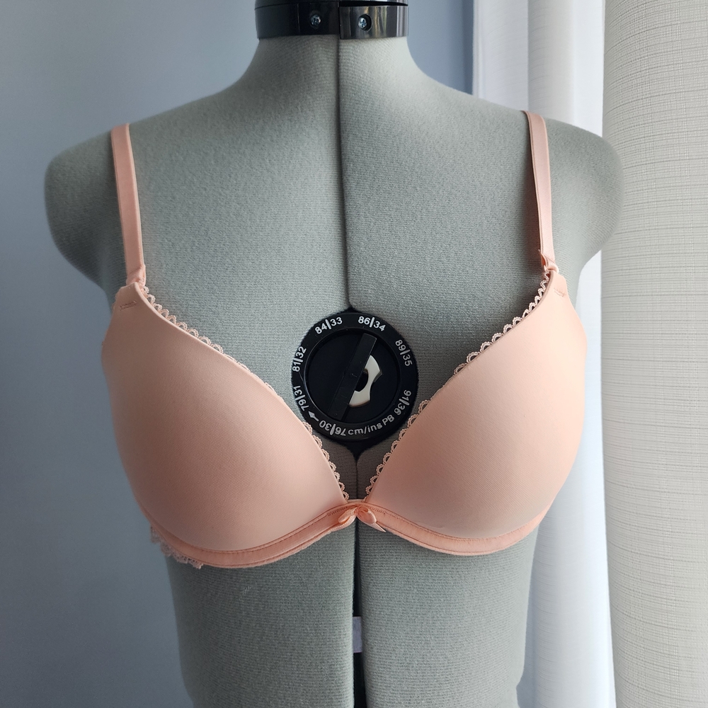 Aerie Creamy Pink Lace Push-up Bra